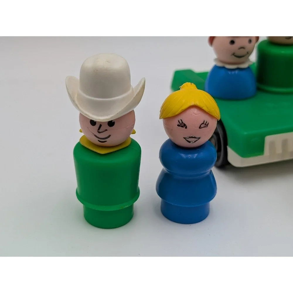 Fisher‎ Price Little People Plastic Head Body Lot of 10 Freckle Boy Car